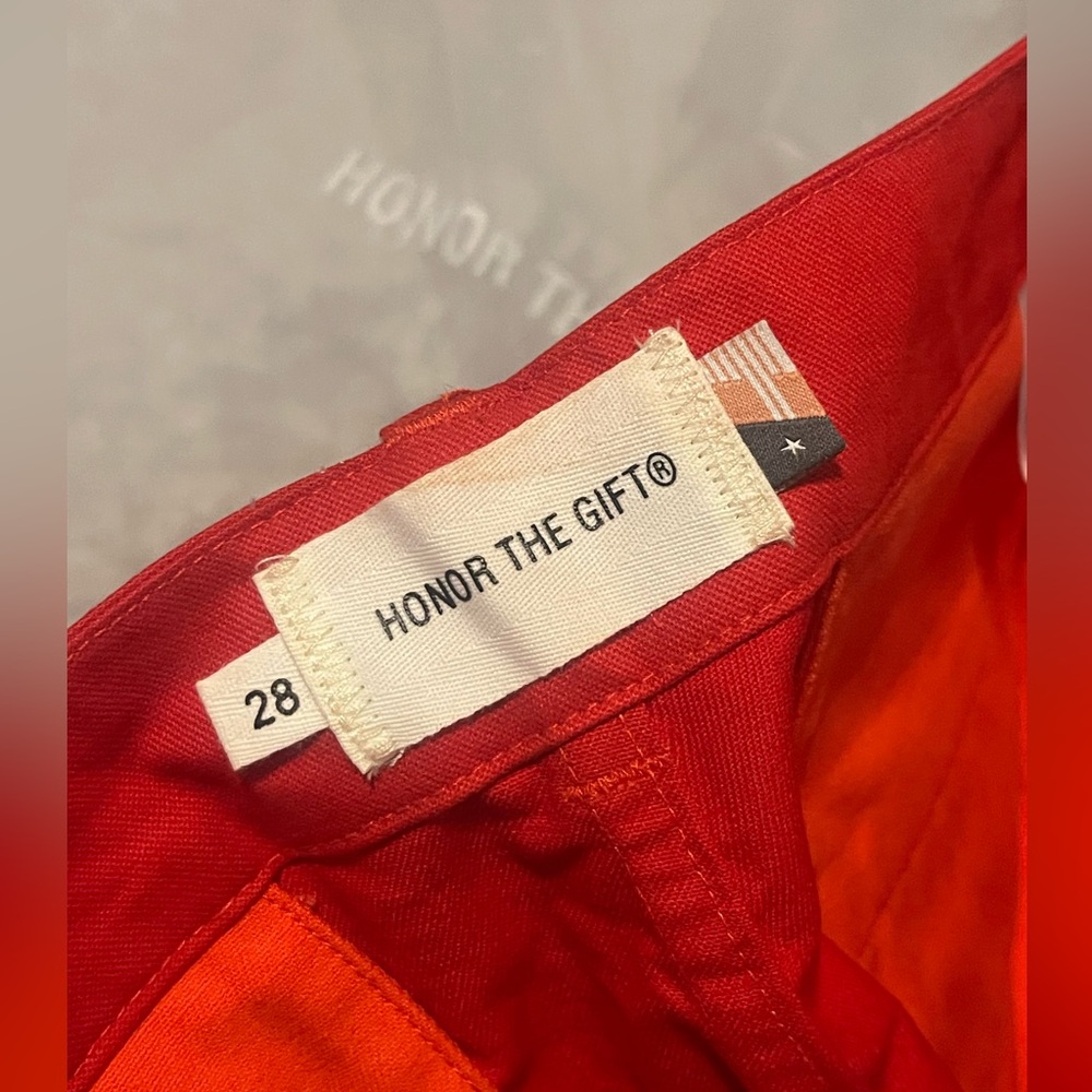 Honor the Gift Men's Orange Shop Shorts - Picture 4 of 6